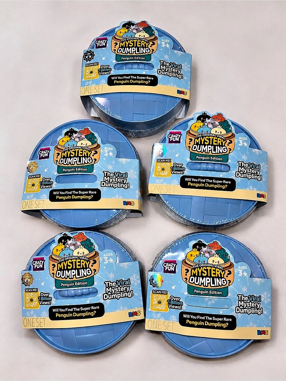 The Viral Mystery Dumpling PENGUIN EDITION Set of 5 NWT